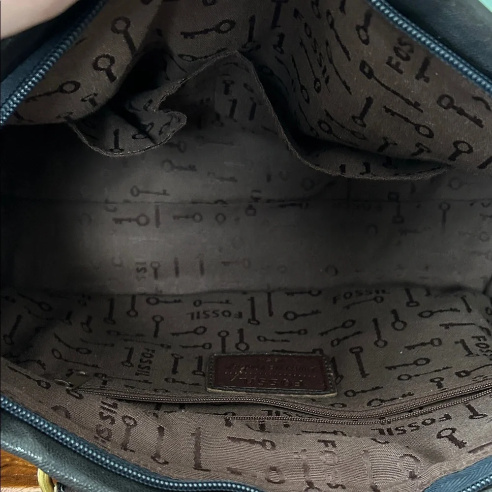 Fossil Dark Brown Leather Duffel Bag - Picture 7 of 9